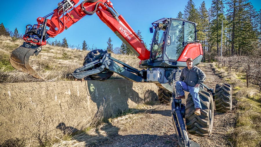 spider excavator for hire on the West Coast